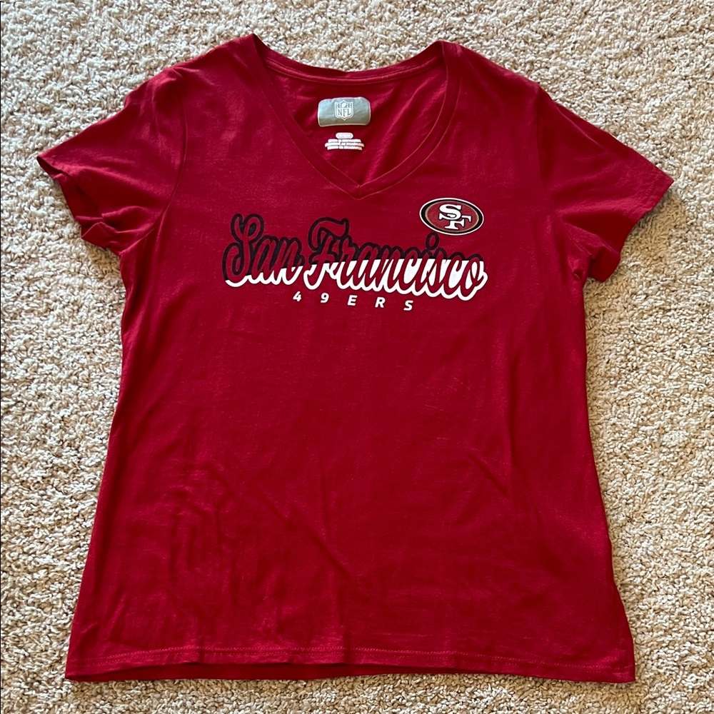 NFL San Francisco 49ers Red Womens Tee